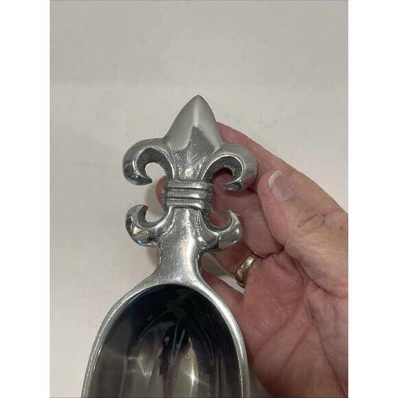 Fleur De Lis‎ Design Scoop Approximately 9x 2" For  Ice, Sugar- India Pre-owned - Picture 9 of 12